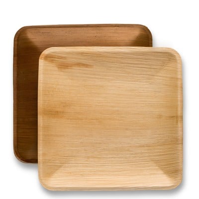 10  Inch Square Palm Plate